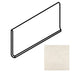American Olean - Theoretical - 6 in. x 12 in. - Porcelain Cove Base Trim - Matte - Whimsical White