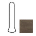 American Olean - Theoretical - 1 in. x 6 in. - Porcelain Cove Outcorner Trim - Matte - Absolute Brown