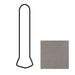 American Olean - Theoretical - 1 in. x 6 in. - Porcelain Cove Outcorner Trim - Matte - Creative Gray