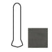 American Olean - Theoretical - 1 in. x 6 in. - Porcelain Cove Outcorner Trim - Matte - Imaginative Gray