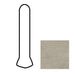 American Olean - Theoretical Evolved - 1 in. x 6 in. - Porcelain Cove Outcorner Trim - Matte - Reflective Taupe