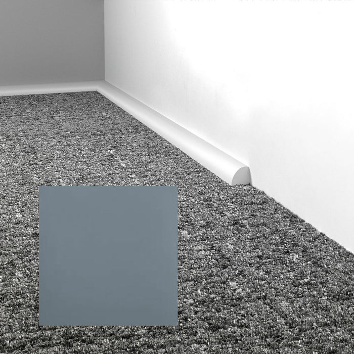 Mohawk - Elemental Edges - .75 in. Quarter Round Architectural Rubber Wall Base - Gunmetal
