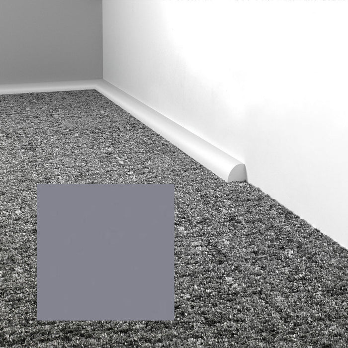 Mohawk - Elemental Edges - .75 in. Quarter Round Rubber Wall Base - Silver Gray