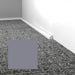 Mohawk - Elemental Edges - .75 in. Quarter Round Rubber Wall Base - Silver Gray