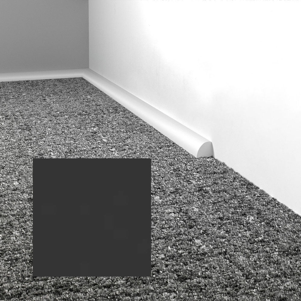 Mohawk - Elemental Edges - .75 in. Quarter Round Rubber Wall Base - Matte Black