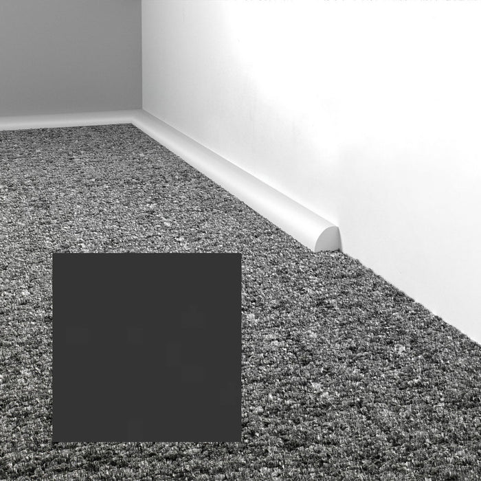 Mohawk - Elemental Edges - .75 in. Quarter Round Rubber Wall Base - Matte Black