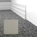 Mohawk - Elemental Edges - 4.5 in. Tapered Wave Rubber Wall Base - Dove