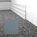 Mohawk - Elemental Edges - 4.5 in. Tapered Wave Rubber Wall Base - Gunmetal