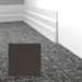 Mohawk - Elemental Edges - 5.5 in. Tapered Wave Rubber Wall Base - Black Brown