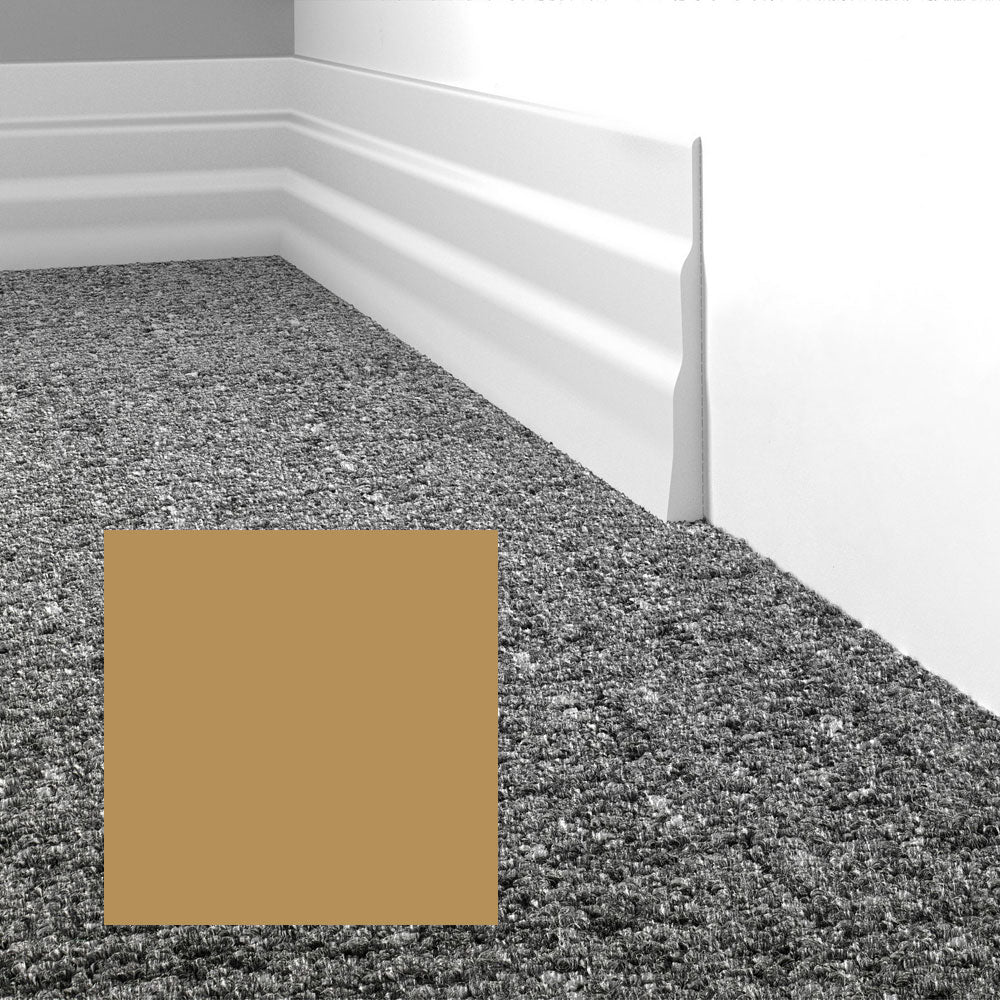 Mohawk - Elemental Edges - 5.5 in. Tapered Wave Rubber Wall Base - Camel
