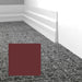 Mohawk - Elemental Edges - 5.5 in. Tapered Wave Rubber Wall Base - Berry