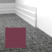 Mohawk - Elemental Edges - 5.5 in. Tapered Wave Rubber Wall Base - Plum