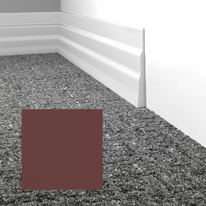 Mohawk - Elemental Edges - 4.5 in. Tapered Wave Rubber Wall Base - Mulberry