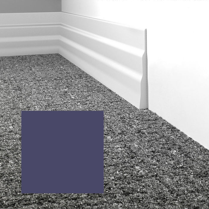 Mohawk - Elemental Edges - 5.5 in. Tapered Wave Rubber Wall Base - Navy