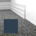 Mohawk - Elemental Edges - 5.5 in. Tapered Wave Rubber Wall Base - Storm Blue