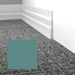 Mohawk - Elemental Edges - 4.5 in. Tapered Wave Rubber Wall Base - Cool Mint