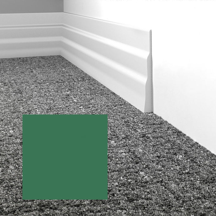 Mohawk - Elemental Edges - 4.5 in. Tapered Wave Rubber Wall Base - Grass