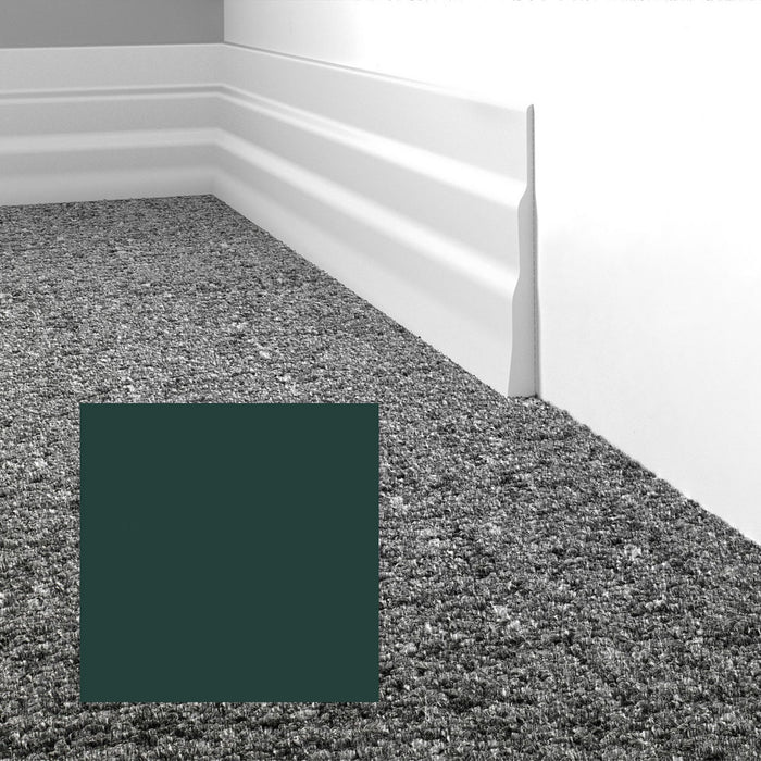 Mohawk - Elemental Edges - 4.5 in. Tapered Wave Rubber Wall Base - Ivy Green