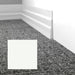 Mohawk - Elemental Edges - 5.5 in. Tapered Wave Rubber Wall Base - White