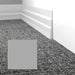 Mohawk - Elemental Edges - 4.5 in. Tapered Wave Rubber Wall Base - Grayish