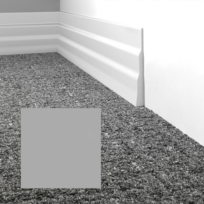 Mohawk - Elemental Edges - 5.5 in. Tapered Wave Rubber Wall Base - Grayish