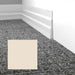 Mohawk - Elemental Edges - 4.5 in. Tapered Wave Rubber Wall Base - Cream