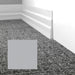 Mohawk - Elemental Edges - 4.5 in. Tapered Wave Rubber Wall Base - Winter Gray
