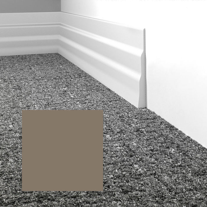 Mohawk - Elemental Edges - 5.5 in. Tapered Wave Rubber Wall Base - Khaki