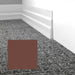 Mohawk - Elemental Edges - 4.5 in. Tapered Wave Rubber Wall Base - Cherry Wood