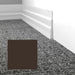 Mohawk - Elemental Edges - 5.5 in. Tapered Wave Rubber Wall Base - Dark Chocolate