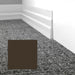 Mohawk - Elemental Edges - 4.5 in. Tapered Wave Rubber Wall Base - Charcoal Brown