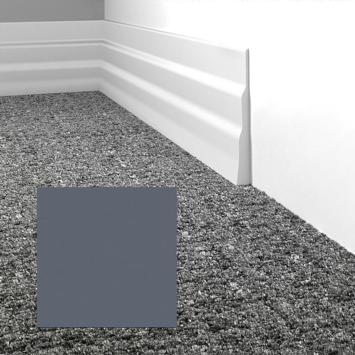 Mohawk - Elemental Edges - 4.5 in. Tapered Wave Rubber Wall Base - Slate