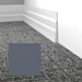 Mohawk - Elemental Edges - 5.5 in. Tapered Wave Rubber Wall Base - Slate