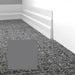 Mohawk - Elemental Edges - 4.5 in. Tapered Wave Rubber Wall Base - Pepper Gray