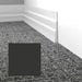 Mohawk - Elemental Edges - 5.5 in. Tapered Wave Rubber Wall Base - Matte Black