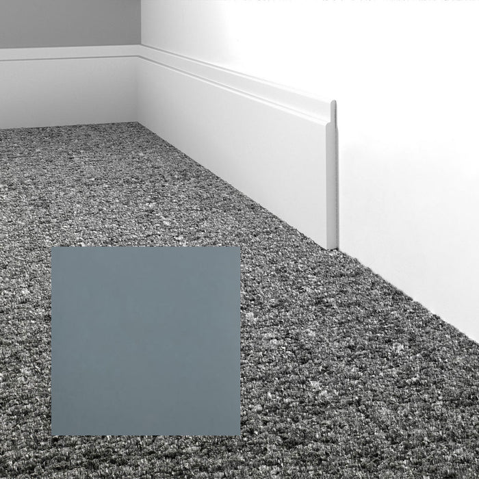 Mohawk - Elemental Edges - 4.5 in. Tilted Edge Rubber Wall Base - Gunmetal