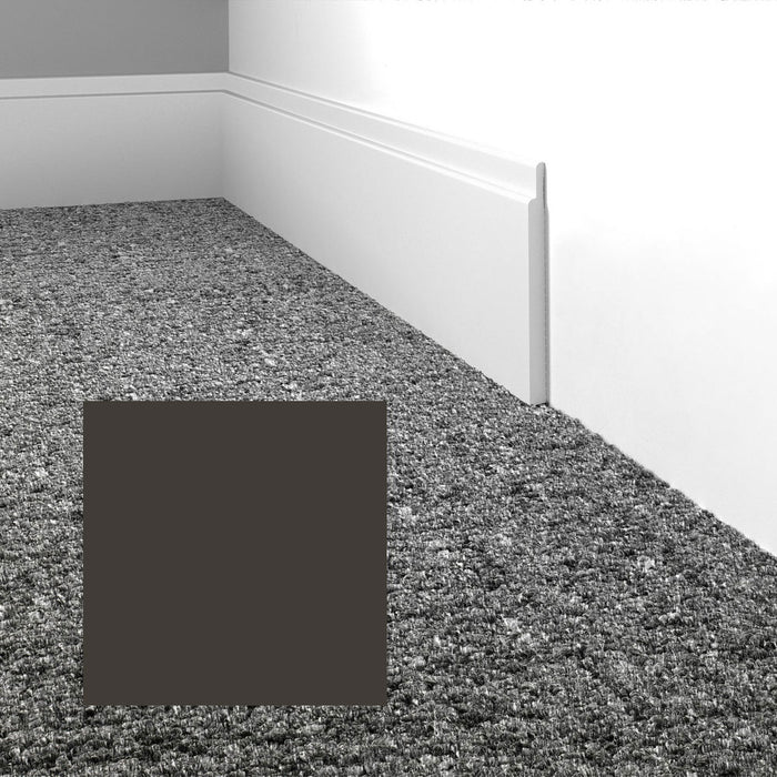 Mohawk - Elemental Edges - 4.5 in. Tilted Edge Rubber Wall Base - Black Brown