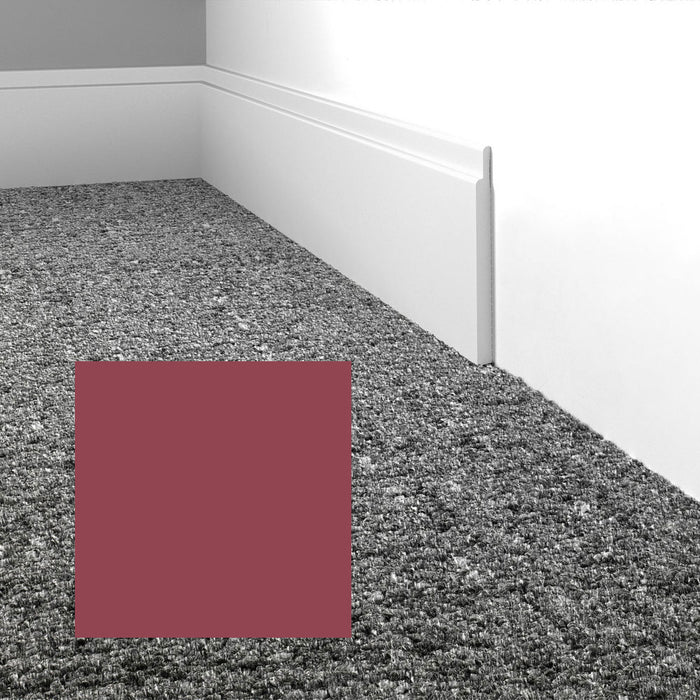 Mohawk - Elemental Edges - 4.5 in. Tilted Edge Rubber Wall Base - Deep Rose
