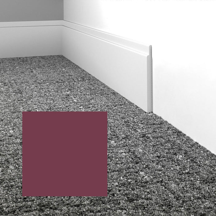 Mohawk - Elemental Edges - 4.5 in. Tilted Edge Rubber Wall Base - Plum