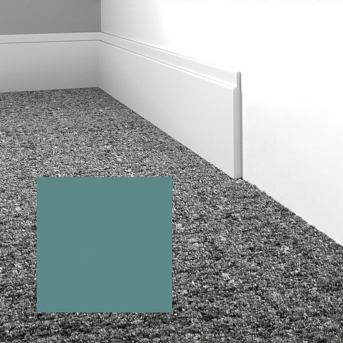 Mohawk - Elemental Edges - 4.5 in. Tilted Edge Rubber Wall Base - Cool Mint