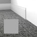 Mohawk - Elemental Edges - 4.5 in. Tilted Edge Rubber Wall Base - Grayish