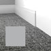 Mohawk - Elemental Edges - 4.5 in. Tilted Edge Rubber Wall Base - Ice Gray