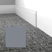 Mohawk - Elemental Edges - 4.5 in. Tilted Edge Rubber Wall Base - Silver Gray