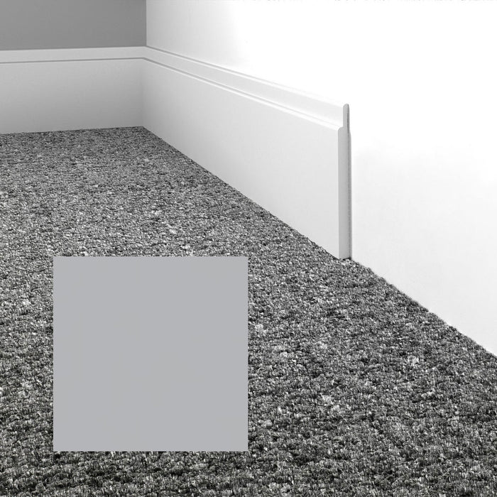 Mohawk - Elemental Edges - 4.5 in. Tilted Edge Rubber Wall Base - Winter Gray