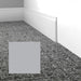 Mohawk - Elemental Edges - 4.5 in. Tilted Edge Rubber Wall Base - Winter Gray