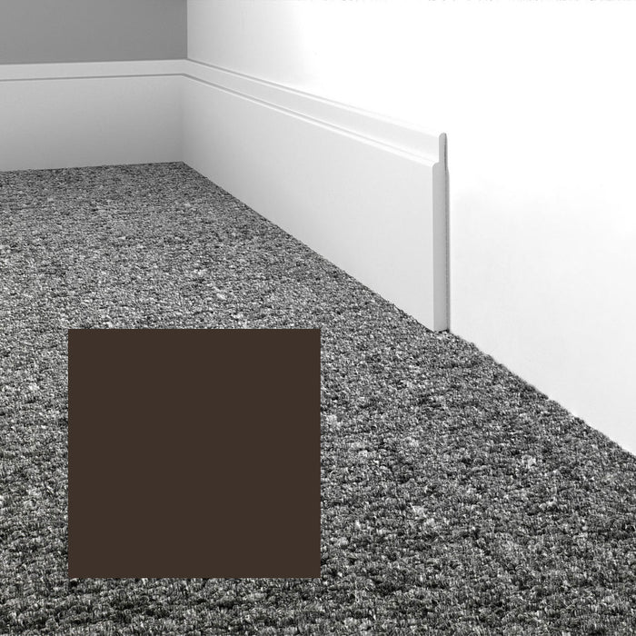 Mohawk - Elemental Edges - 4.5 in. Tilted Edge Rubber Wall Base - Dark Chocolate
