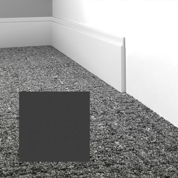 Mohawk - Elemental Edges - 4.5 in. Tilted Edge Rubber Wall Base - Charcoal