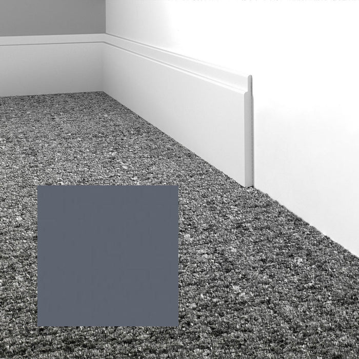Mohawk - Elemental Edges - 4.5 in. Tilted Edge Rubber Wall Base - Slate