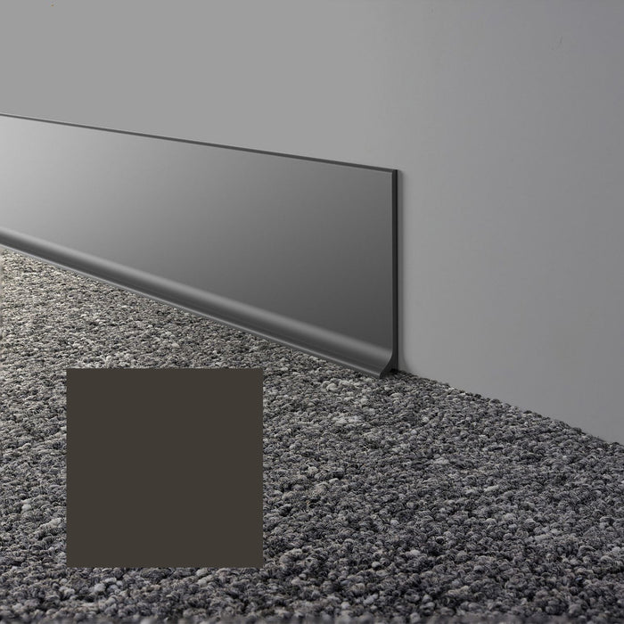 Mohawk - Elemental Edges - 4 in. x 48 in. Cove Rubber Wall Base - Black Brown