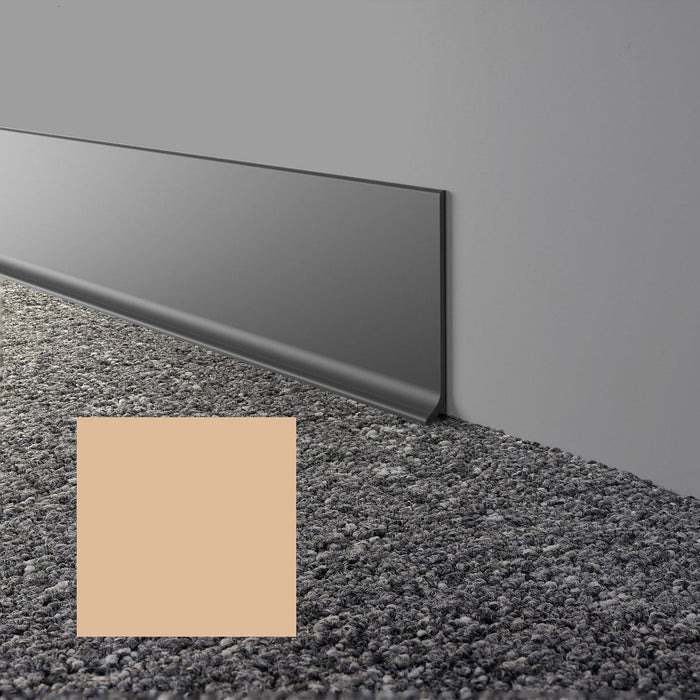 Mohawk - Elemental Edges - 4 in. x 120 ft. Cove Rubber Wall Base Rolls - Pale Earth